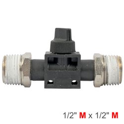 AIRCRAFT Pu Hose Fitting Valve 1/2'm X 1/2'm